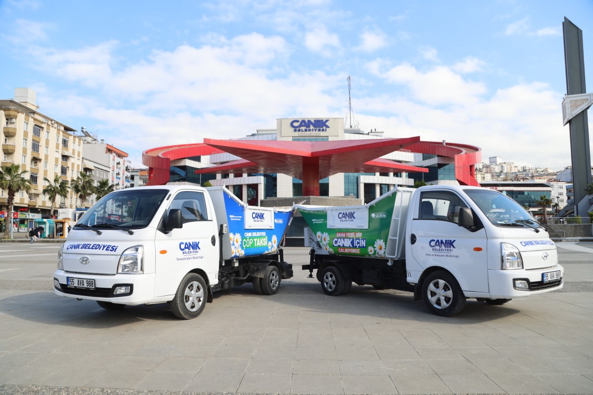Canik Belediyesi’nden çöp Taksi