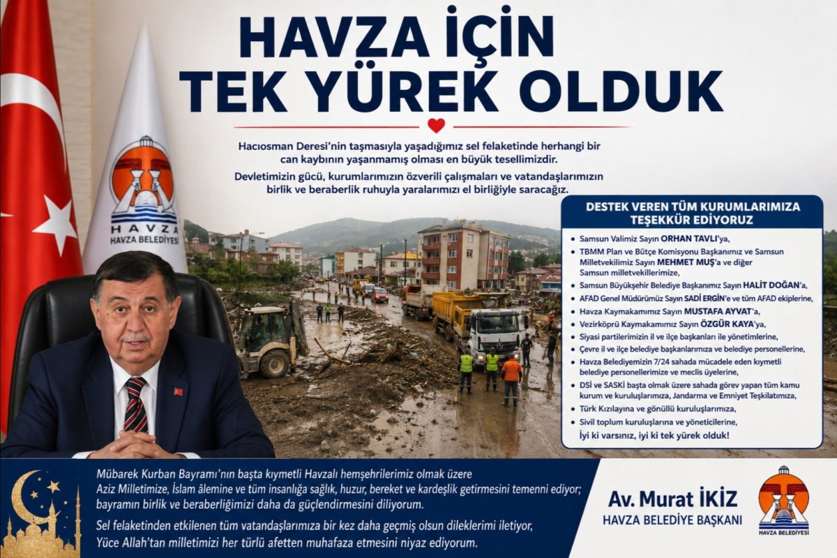 Havza İçin Tek Yürek Olduk
